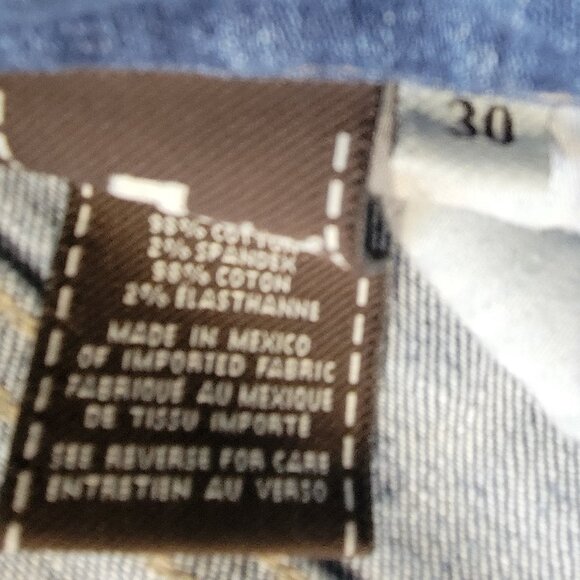 7 for all Mankind Crop Straight Leg Jeans Womens 30 Lightwash - Picture 6 of 9